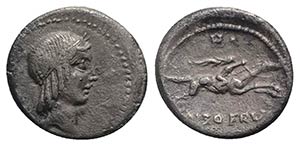 L. Calpurnius Piso Frugi, Rome, 90 BC. AR ... 