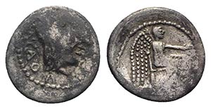 M. Cato, Rome, 89 BC. AR Quinarius (14mm, ... 