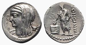 L. Cassius Longinus, Rome, 60 BC. AR ... 
