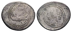 Mark Antony, 32-31 BC. AR Denarius (21.5mm, ... 
