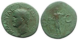 Agrippa (died 12 BC). Æ As (29mm, 10.64g, ... 