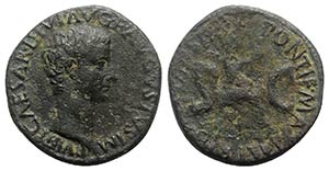 Tiberius (14-37). Æ As (27mm, 10.86g, 12h). ... 