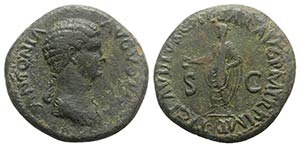 Antonia Minor (Augusta, AD 37 and 41). Æ ... 