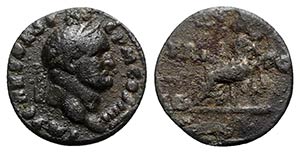 Vespasian (69-79). Fourrèe Denarius ... 