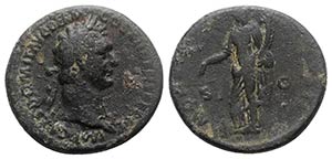 Domitian (81-96). Æ As (28mm, 12.52g, 6h). ... 
