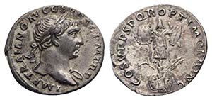 Trajan (98-117). AR Denarius (19mm, 3.20g, ... 