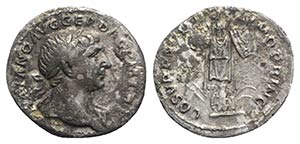 Trajan (98-117). AR Denarius (19mm, 2.91g, ... 