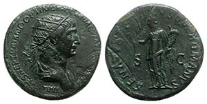 Trajan (98-117). Æ Dupondius (27mm, 12.50g, ... 