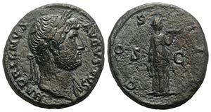 Hadrian (117-138). Æ As (26mm, 11.59g, 6h). ... 