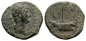 Hadrian (117-138). Æ As (27mm, 9.77g, 6h). ... 