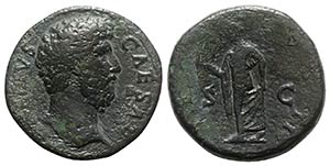 Aelius (Caesar, 136-138). Æ Sestertius ... 