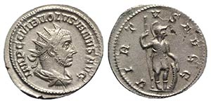 Volusian (251-253). AR Antoninianus (23mm, ... 