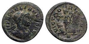 Aurelian (270-275). Æ Denarius (19mm, ... 