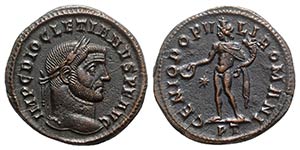 Diocletian (284-305). Æ Follis (28mm, ... 