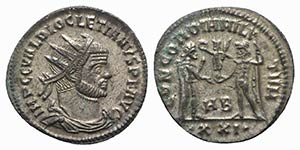 Diocletian (284-305). Radiate (21mm, 2.96g, ... 