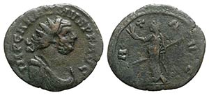 Carausius (286-293). Æ Radiate (24mm, ... 