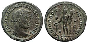 Galerius (305-311). Æ Follis (27mm, 10.07g, ... 