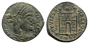Constantine I (307-337). Æ Follis (19mm, ... 