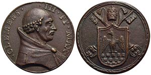 PAPALI - Clemente III (1187-1191) - Medaglia ... 