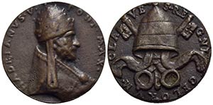PAPALI - Adriano V (1276) - Medaglia - Busto ... 