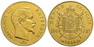 FRANCIA - Napoleone III (1852-1870) - 100 ... 