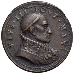 PAPALI - Pio III (1503) - Medaglia - Uniface ... 