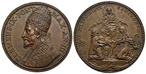PAPALI - Clemente IX (1667-1669) - Medaglia ... 