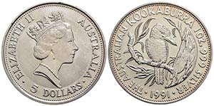 AUSTRALIA - Elisabetta II (1952) - 5 Dollari ... 