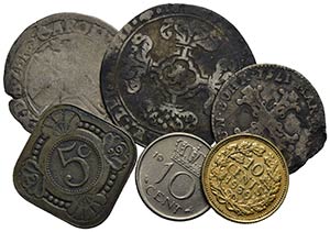 Estere - BELGIO - Lotto di 6 monete (3 ... 