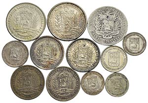 Estere - VENEZUELA - Lotto 12 monete tutte ... 