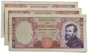 Cartamoneta-Italiana - 10.000 Lire - ... 