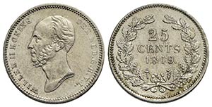 OLANDA - Guglielmo II (1840-1849) - 25 ... 