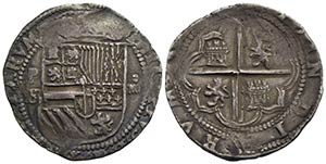 BOLIVIA - Filippo II (1556-1598) - 4 Reali - ... 