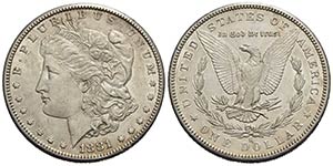 U.S.A. - Dollaro - 1881 S - Morgan - AG Kr. ... 