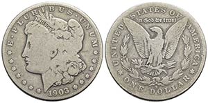 U.S.A. - Dollaro - 1903 S - Morgan - AG R ... 