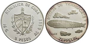 CUBA - Repubblica - 5 Pesos - 1988 - ... 