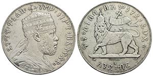 ETIOPIA - Menelik II (1889-1913) - Birr - ... 
