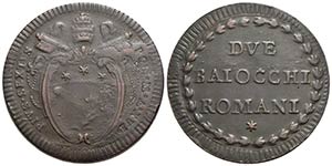 ROMA - Pio VI (1775-1799) - 2 Baiocchi - A. ... 