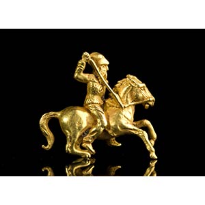 Gold Scythian knight Figure, ca. ... 