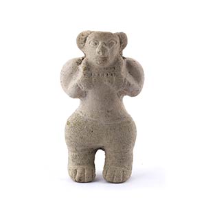 Terracotta anthropomorphic statuette, ... 