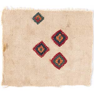Textile with Geometric Pattern, Peru, ... 