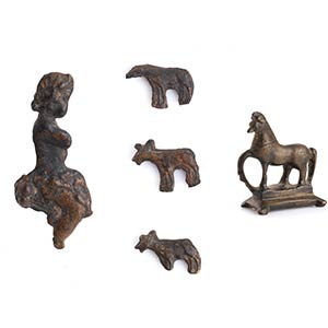 Collection of Bedouin Bronze Weights, 19th ... 