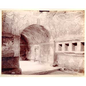 Four rare early photographs of Pompeii, ... 