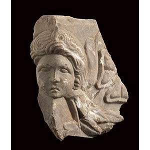 Roman Marble angular Mask, 2nd - 3rd century ... 