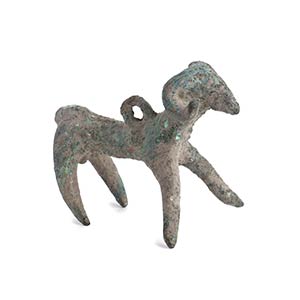 Greek Archaic Bronze Ram-Shaped Pendant, 7th ... 