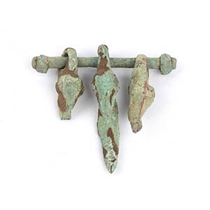 Group of Greek Archaic Bronze Duck-Shaped ... 