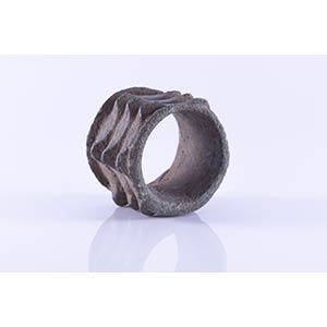 Roman Bronze Small knobbed Ring, 3rd century ... 