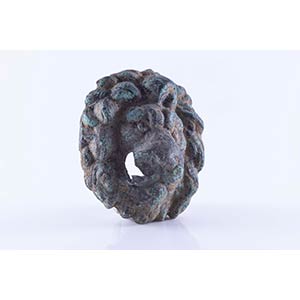 Roman Bronze Stud with Lion Head, 1st ... 