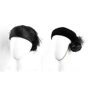 LOT OF TWO HATS50sA lot of 2 hats 1) A ... 