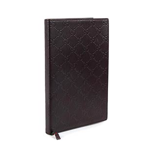 GUCCILEATHER NOTEBOOK2000 caAn embossed logo ... 